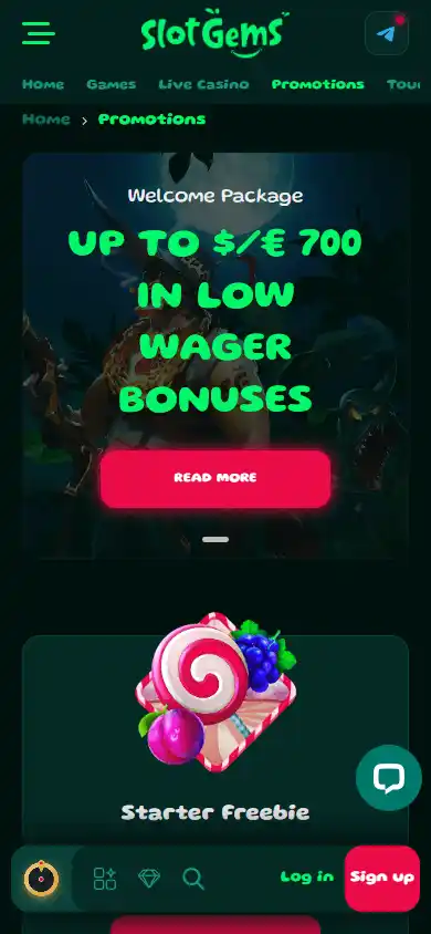 SlotGems Casino screenshot 6