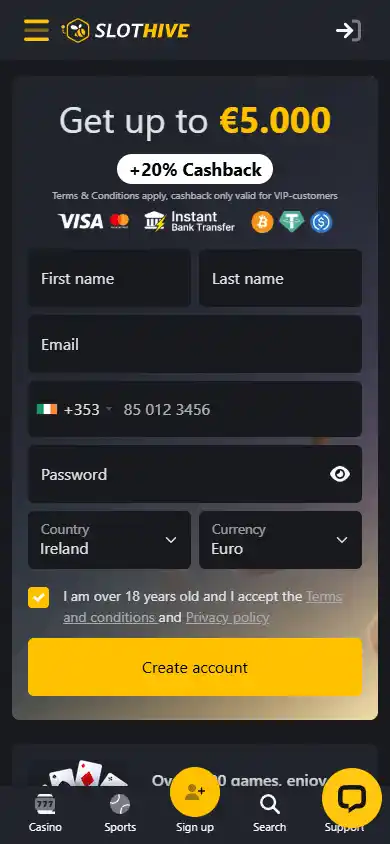 SlotHive Casino screenshot 4