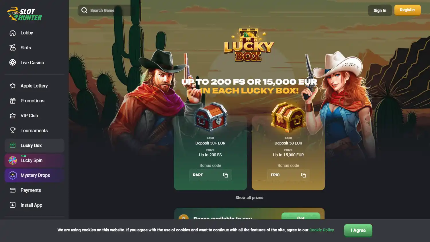SlotHunter Casino screenshot 3