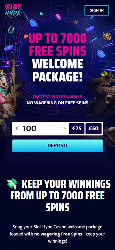 Slot Hype Casino screenshot 2
