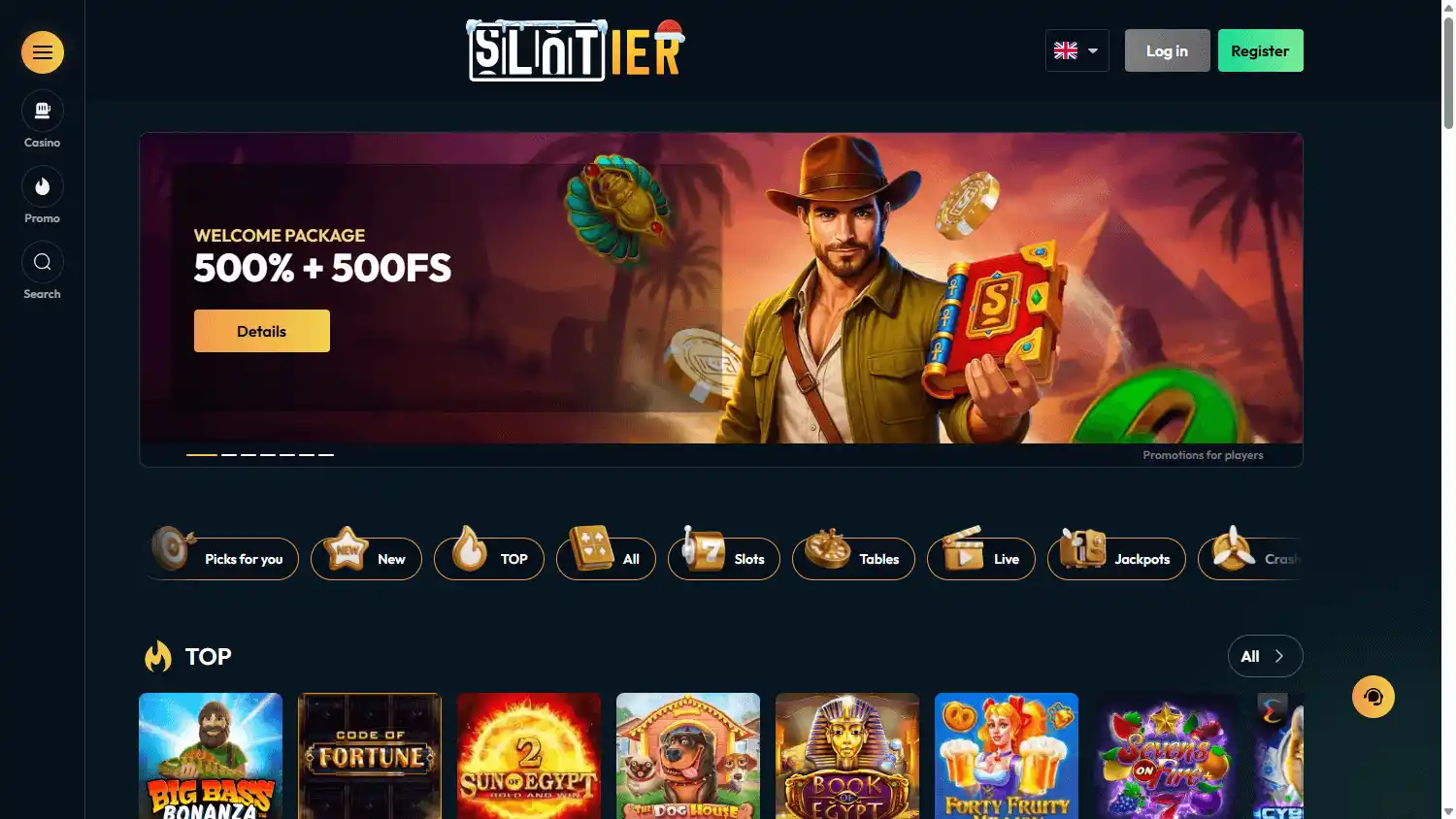 Slotier Casino screenshot 1