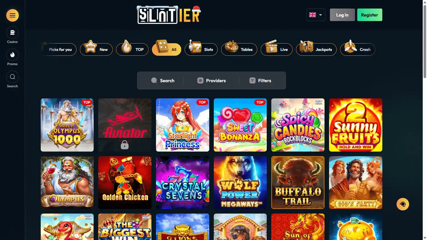 Slotier Casino screenshot 2