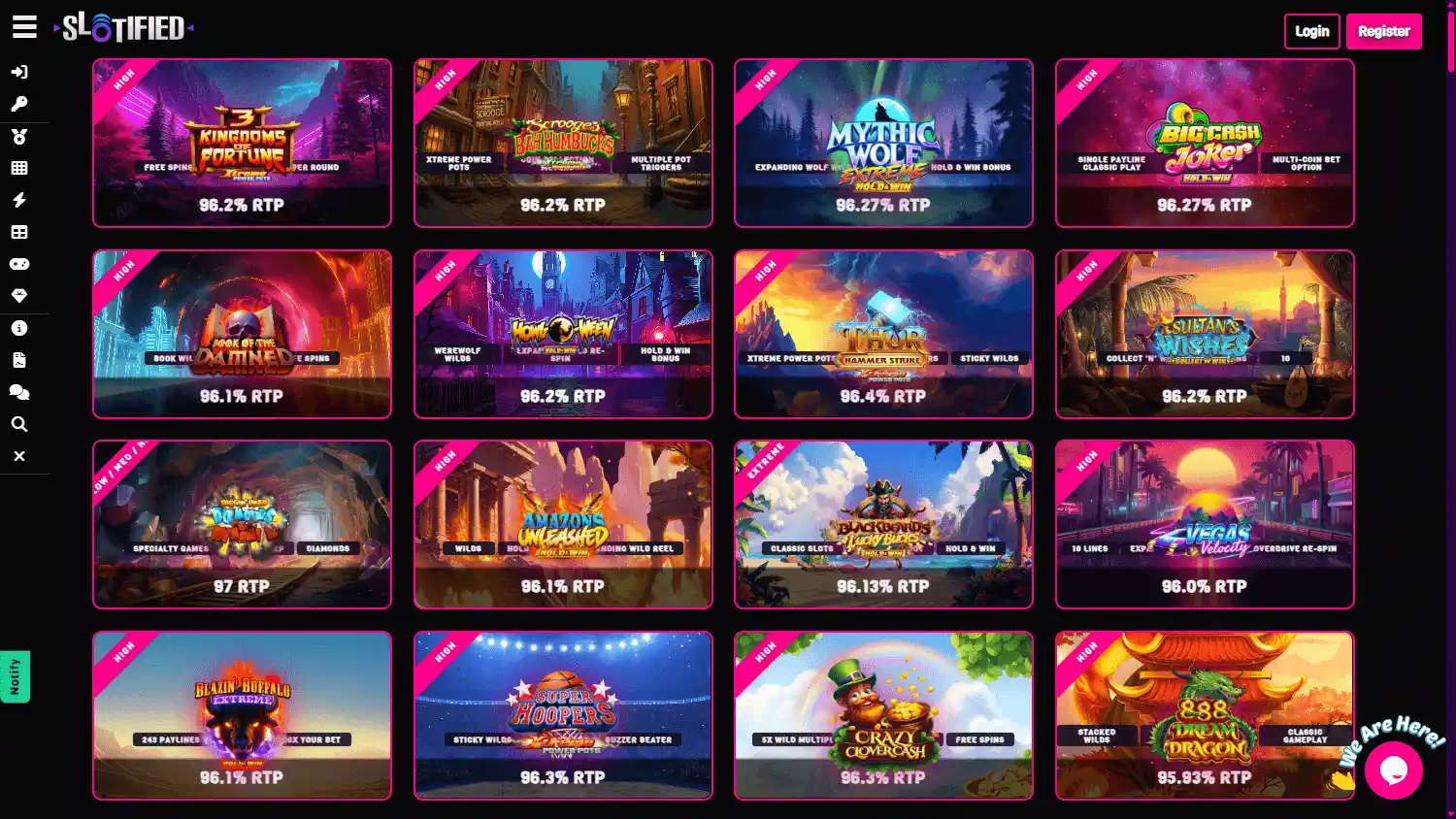 Slotified Casino screenshot 2