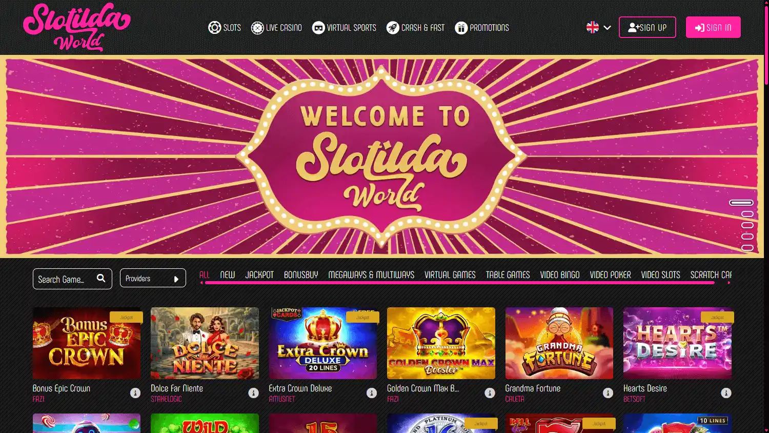 Slotilda World Casino screenshot 1