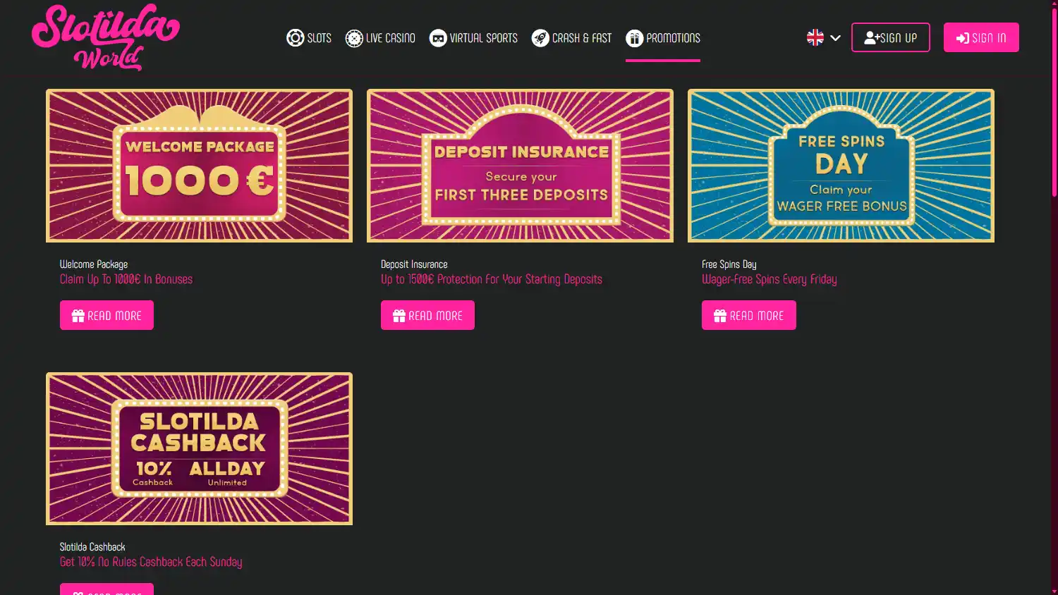Slotilda World Casino screenshot 3