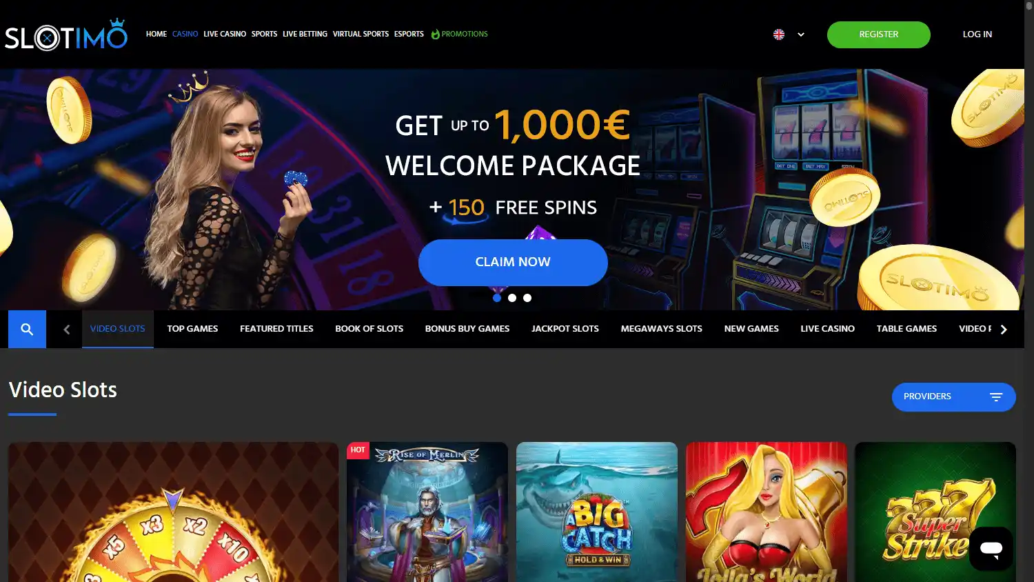 Slotimo Casino screenshot 2