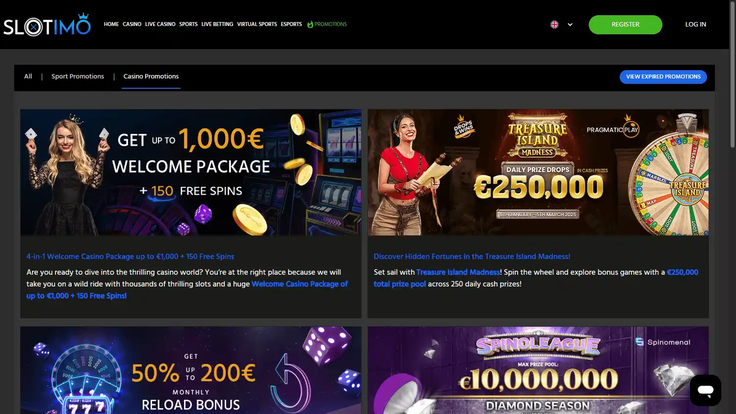 Slotimo Casino screenshot 3