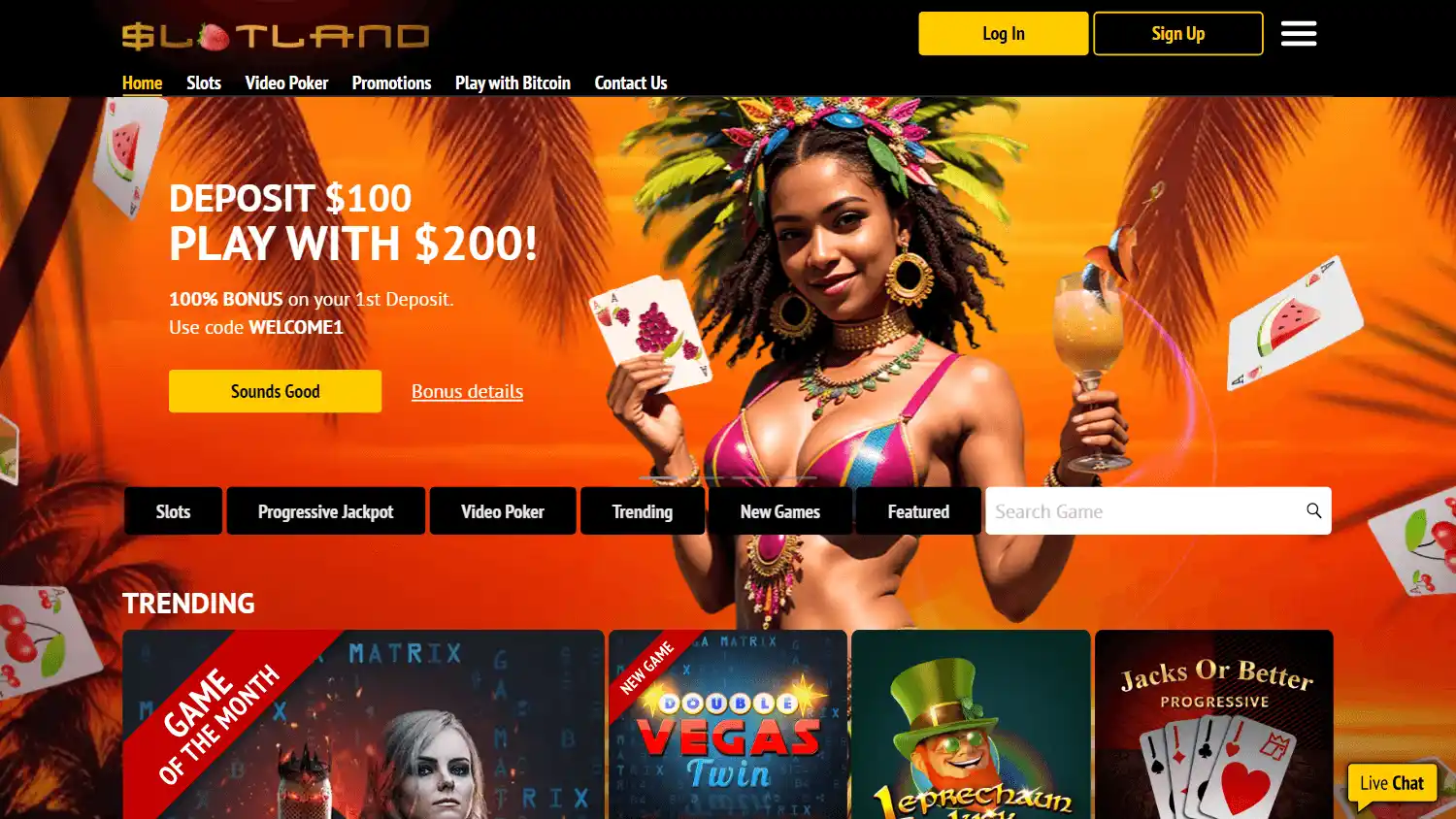 Slotland Casino screenshot 1