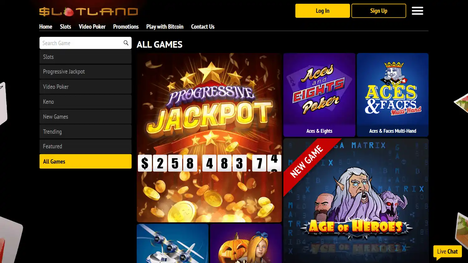 Slotland Casino screenshot 2