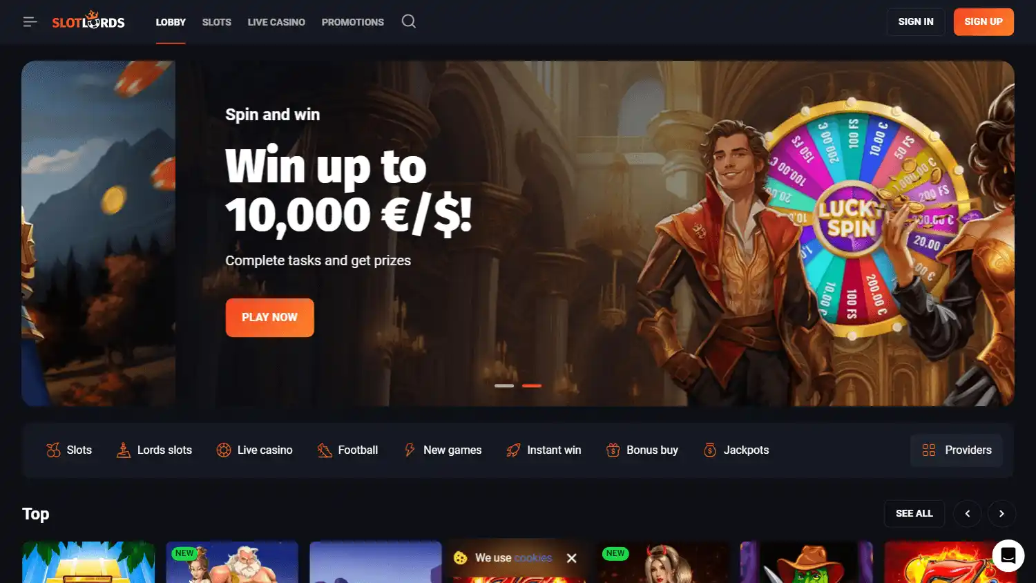 SlotLords Casino screenshot 1