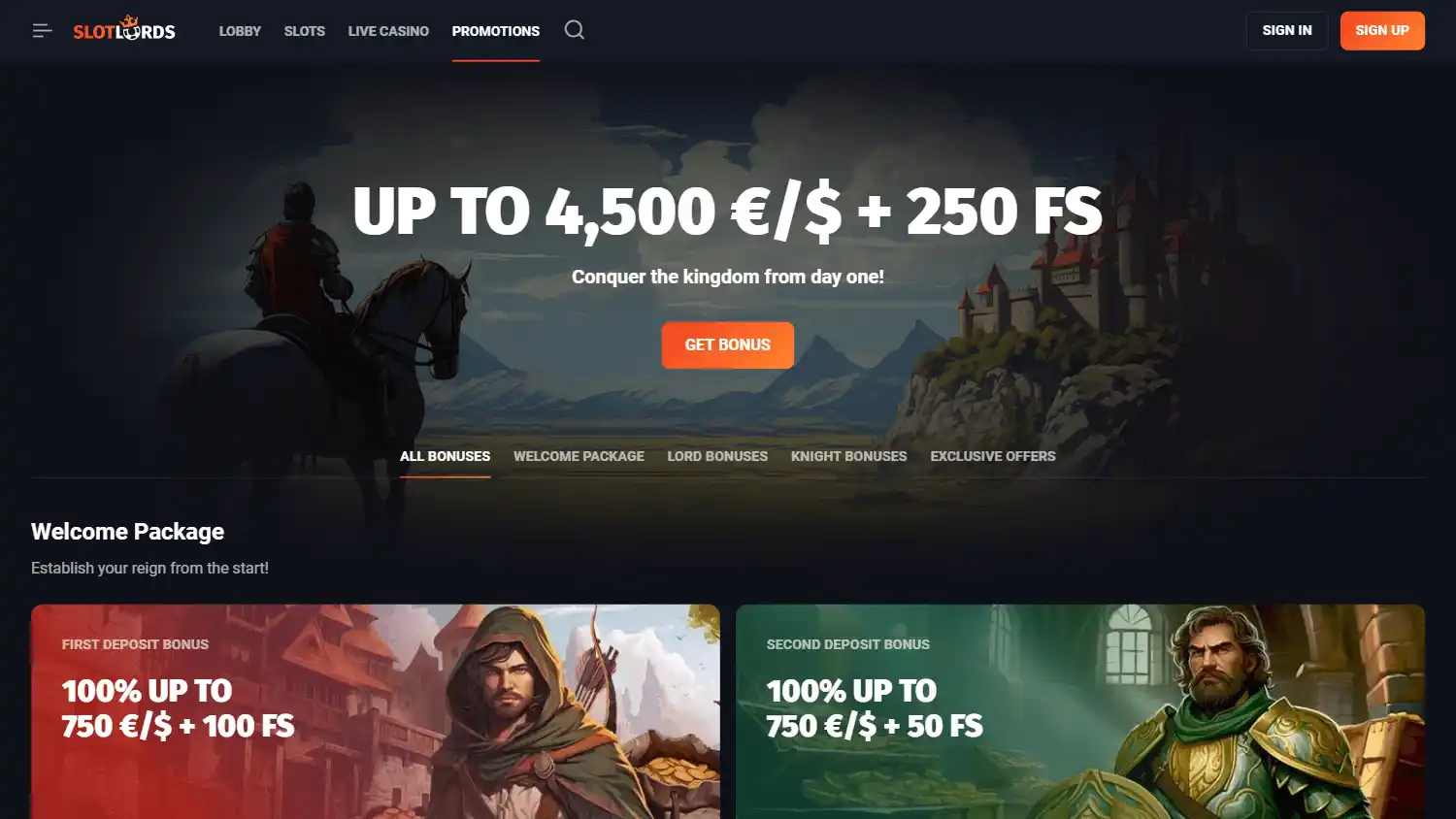 SlotLords Casino screenshot 3