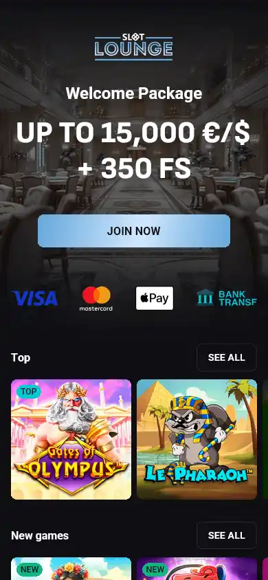 Slotlounge Casino screenshot 3