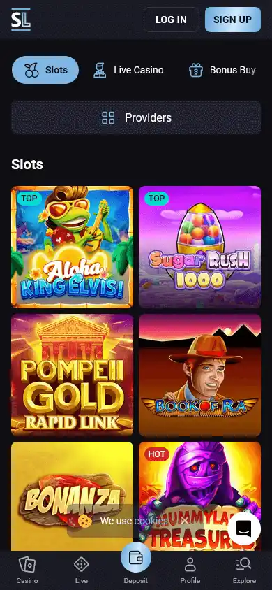 Slotlounge Casino screenshot 4