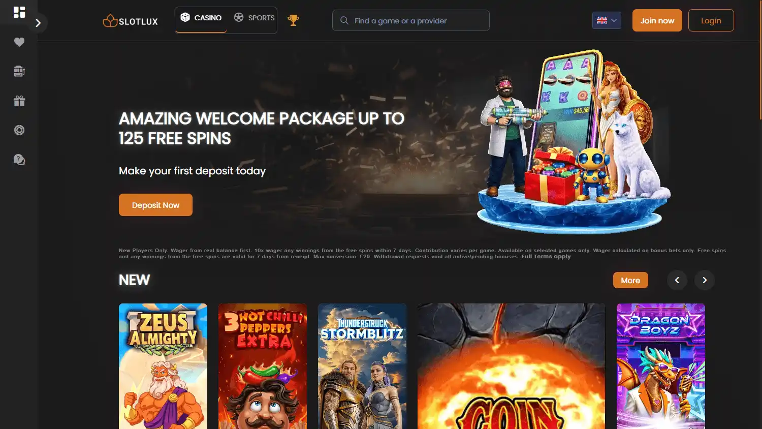 SlotLux Casino screenshot 1