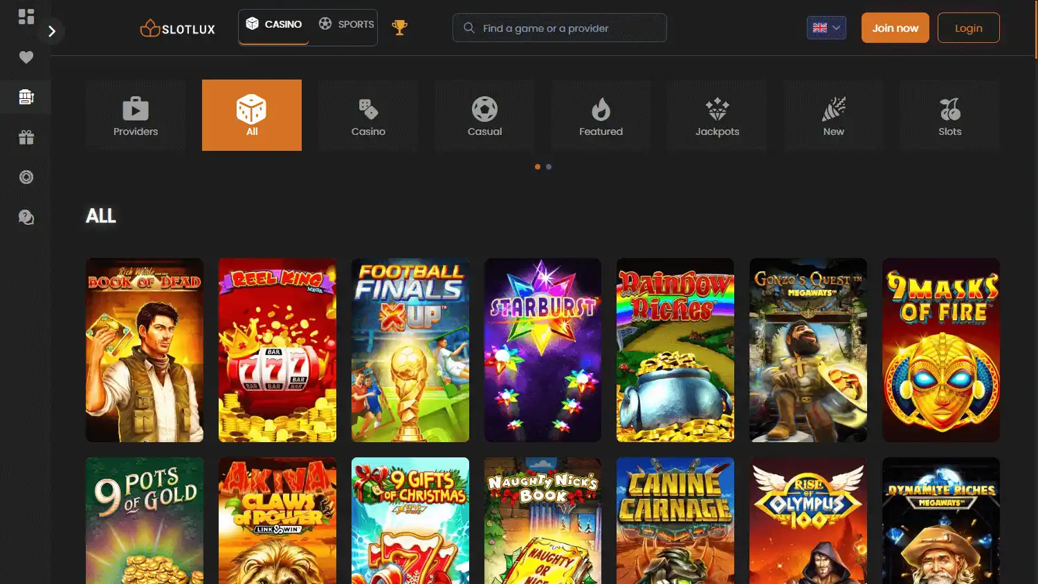 SlotLux Casino screenshot 2