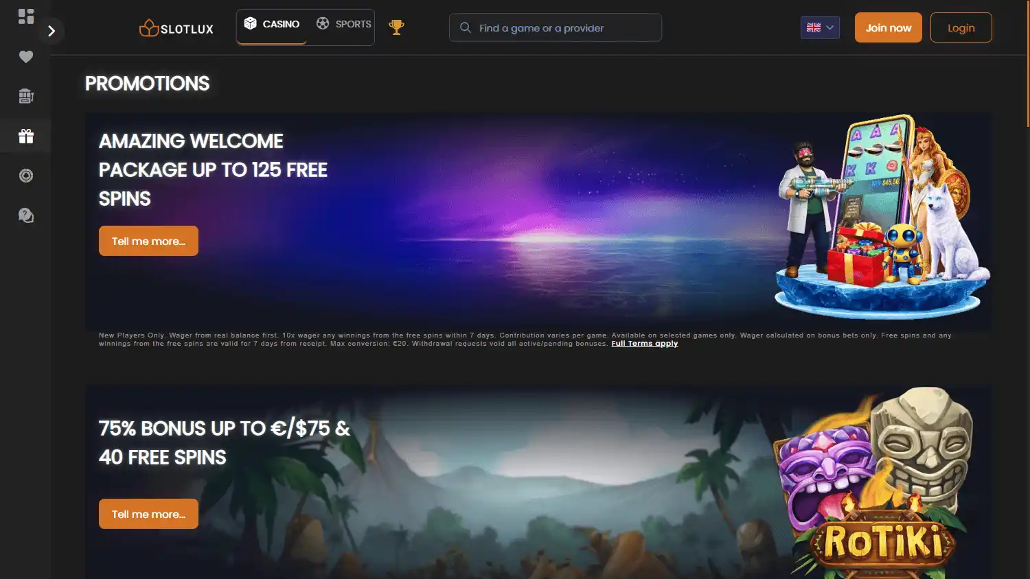 SlotLux Casino screenshot 3