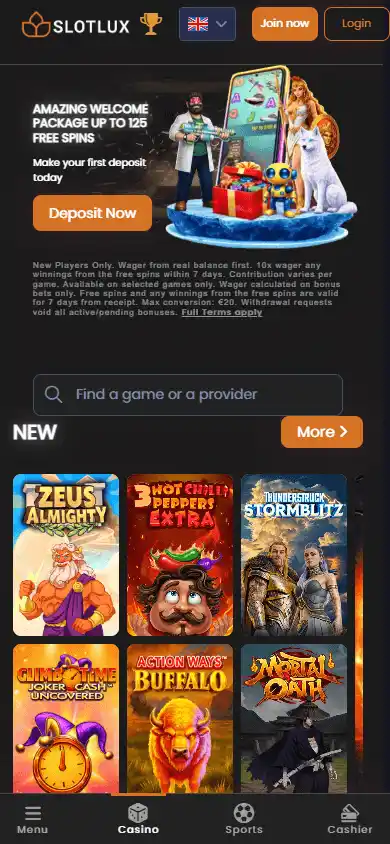 SlotLux Casino screenshot 4