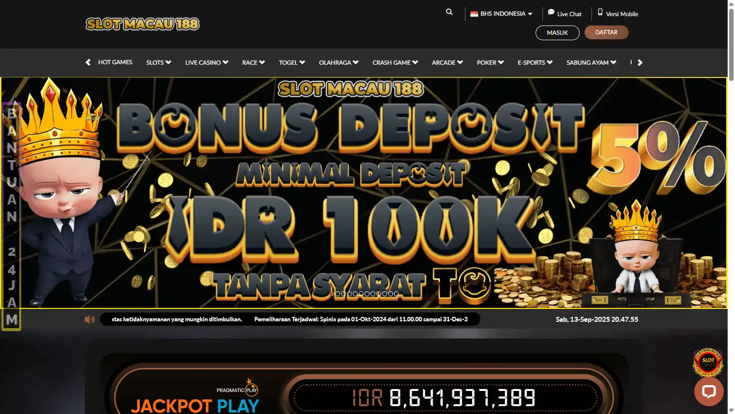 SlotMacau 188 Casino screenshot 1