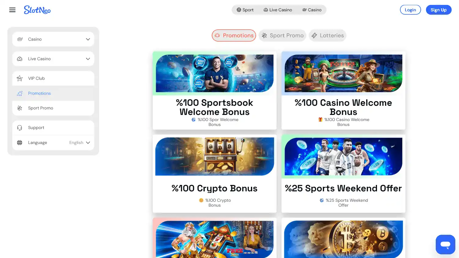 SlotNeo Casino screenshot 2