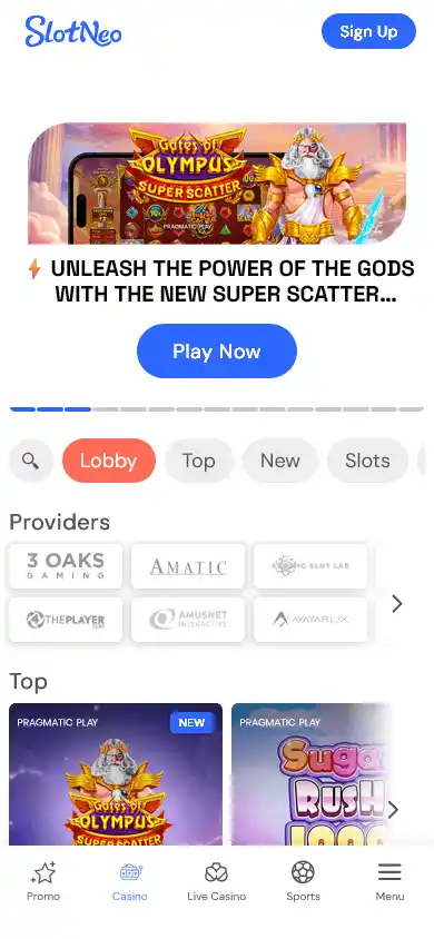 SlotNeo Casino screenshot 4