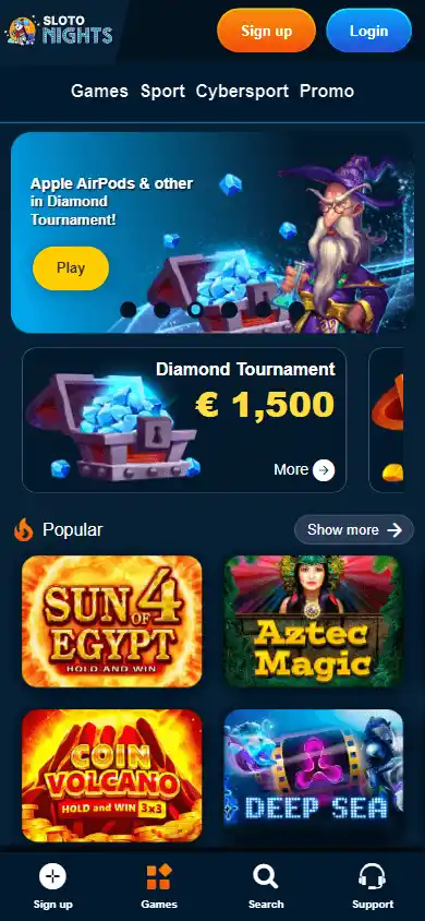 Sloto Nights Casino screenshot 4
