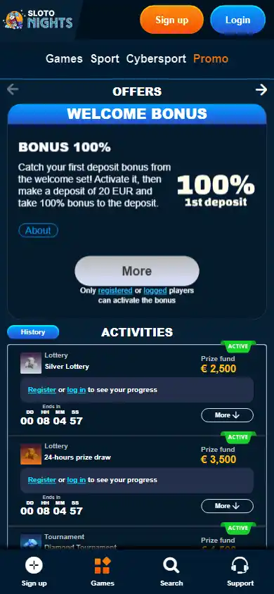 Sloto Nights Casino screenshot 6