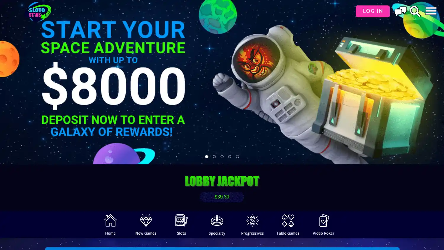 Sloto Stars Casino screenshot 2