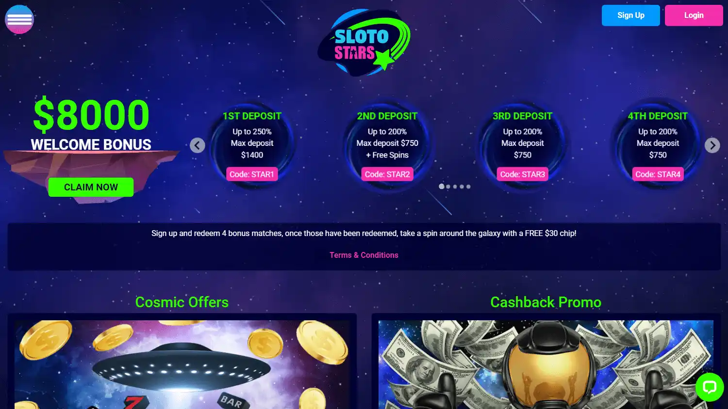 Sloto Stars Casino screenshot 3
