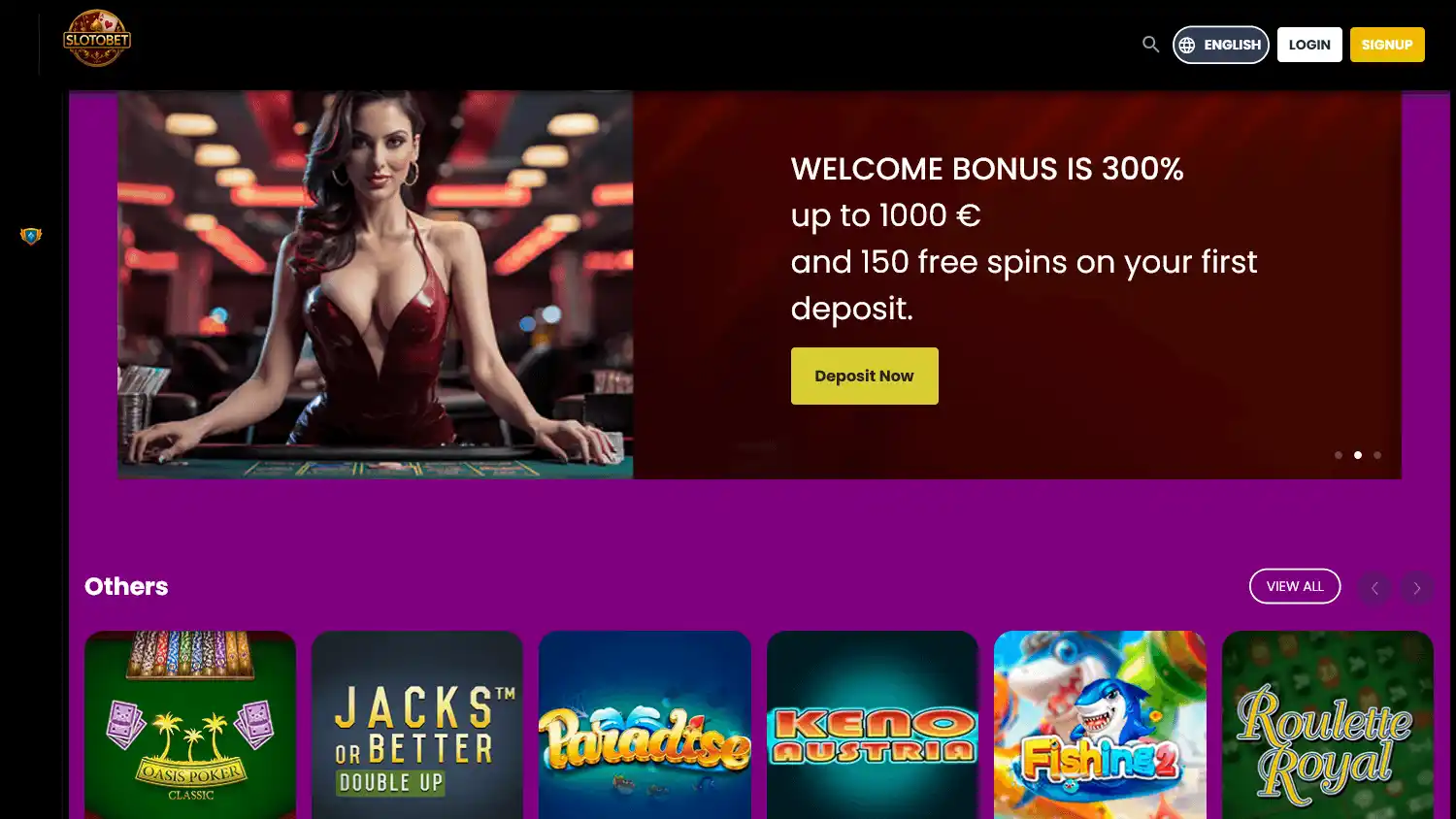 Slotobet Casino screenshot 1