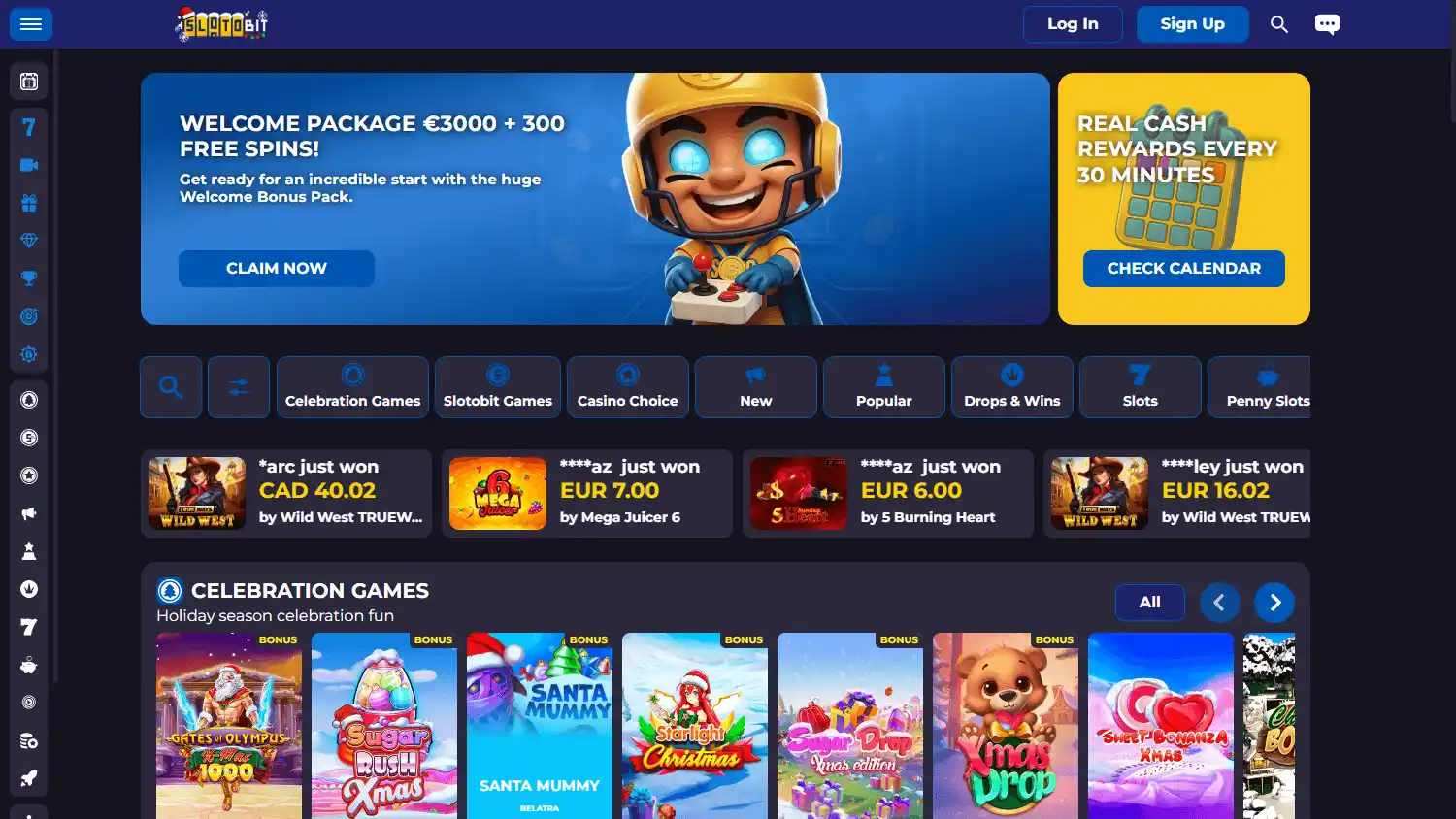 Slotobit Casino screenshot 2