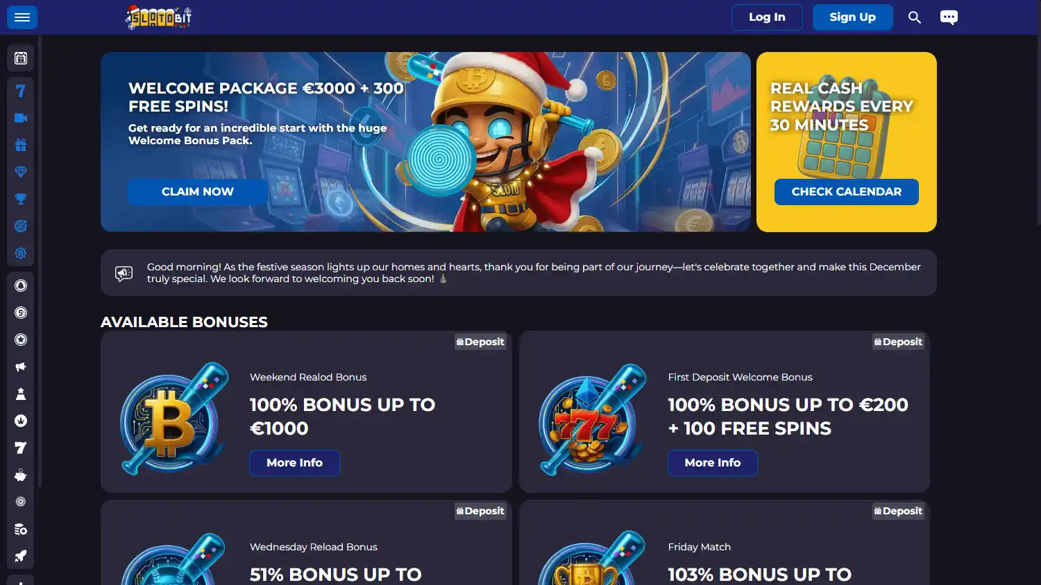 Slotobit Casino screenshot 3