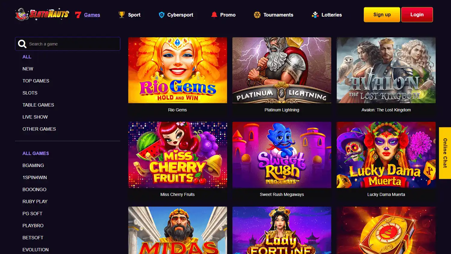 Slotonauts Casino screenshot 2