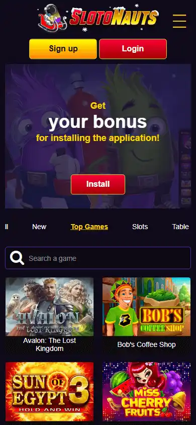 Slotonauts Casino screenshot 4