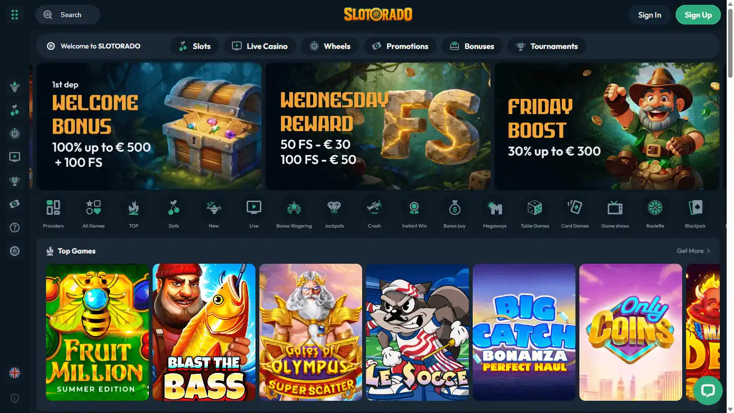 Slotorado Casino screenshot 1