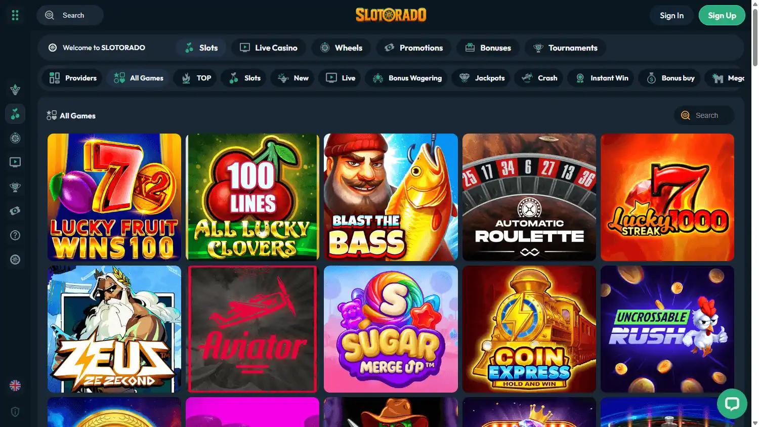 Slotorado Casino screenshot 2