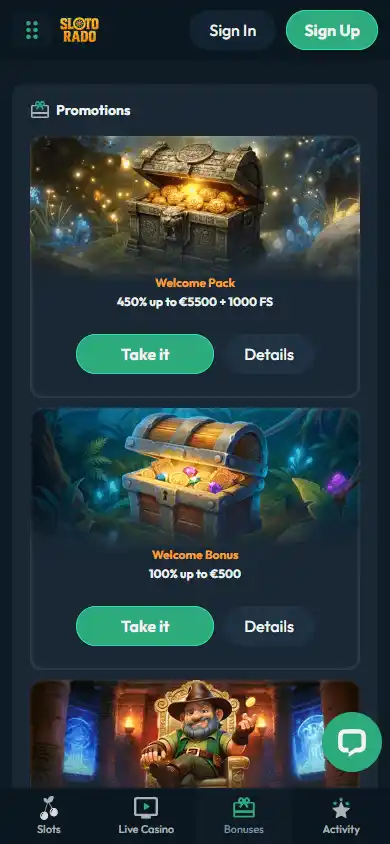 Slotorado Casino screenshot 6