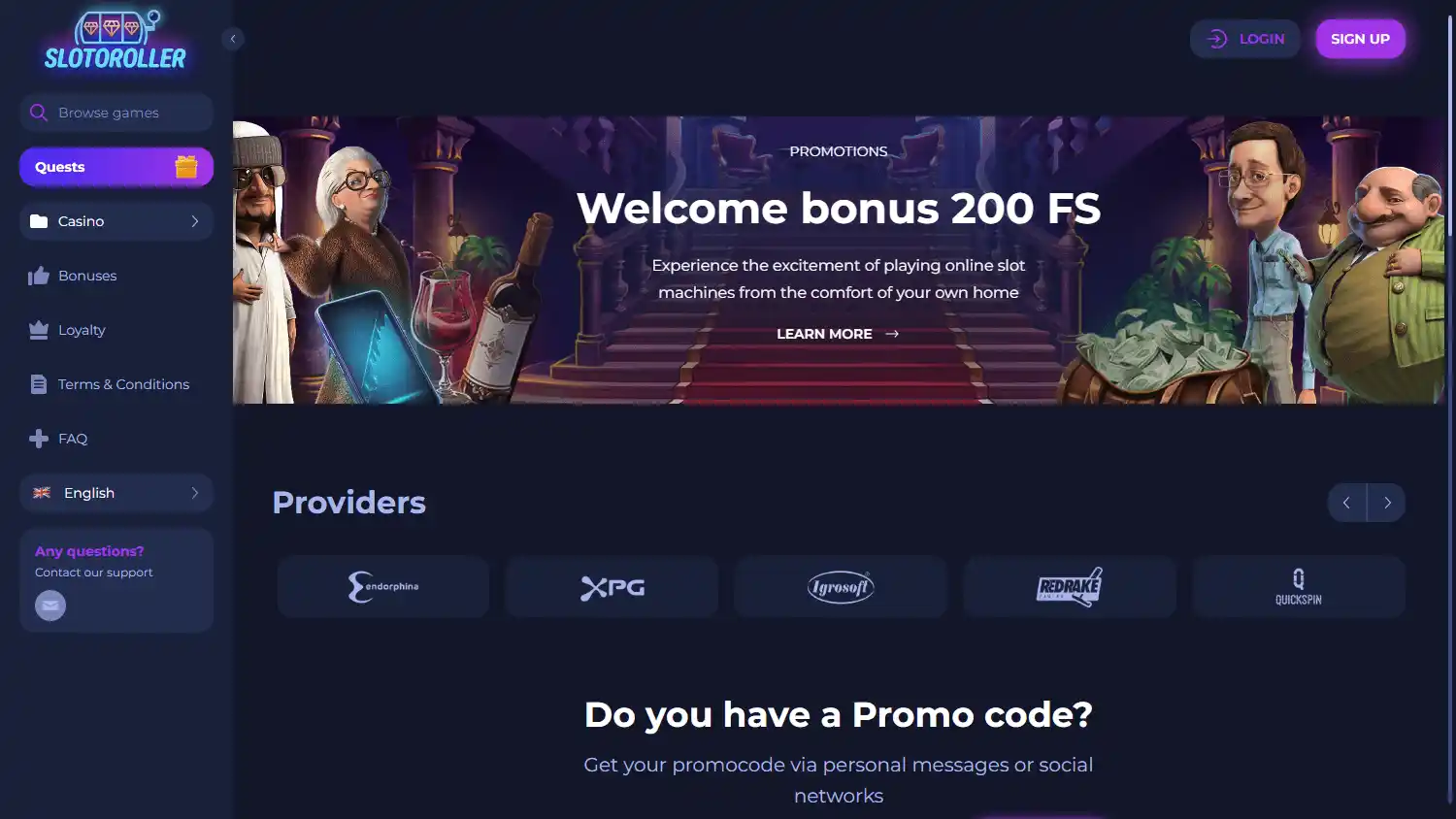 Slotoroller Casino screenshot 1
