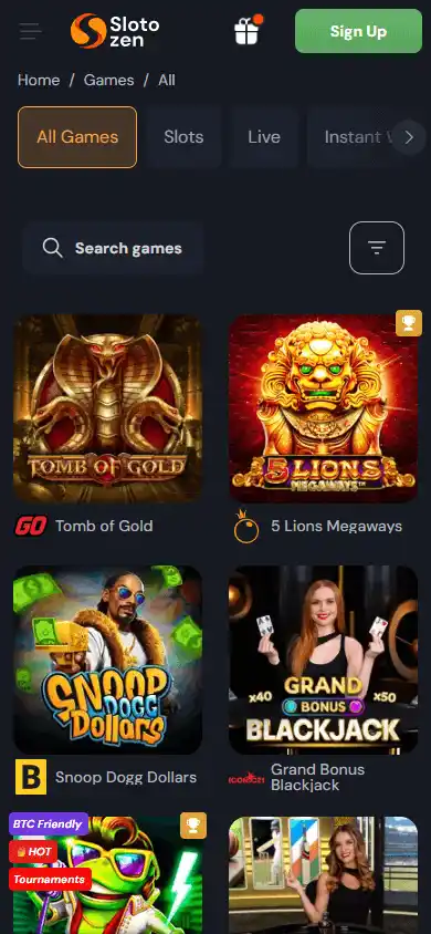 Slotozen Casino screenshot 5