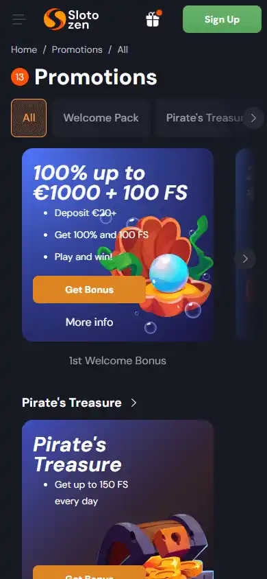Slotozen Casino screenshot 6