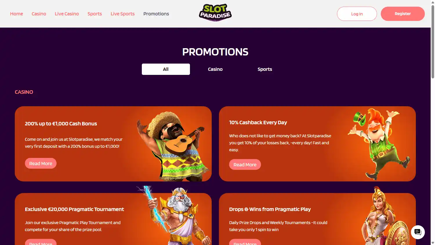 SlotParadise Casino screenshot 3