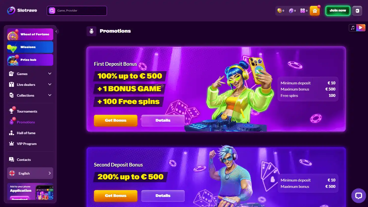 SlotRave Casino screenshot 3