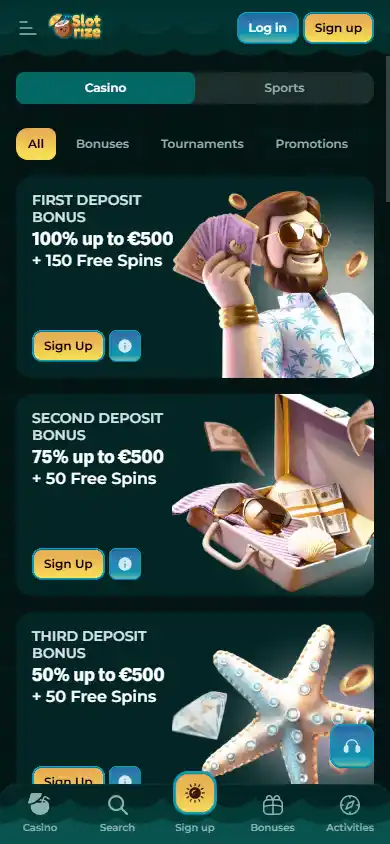 Slotrize Casino screenshot 6