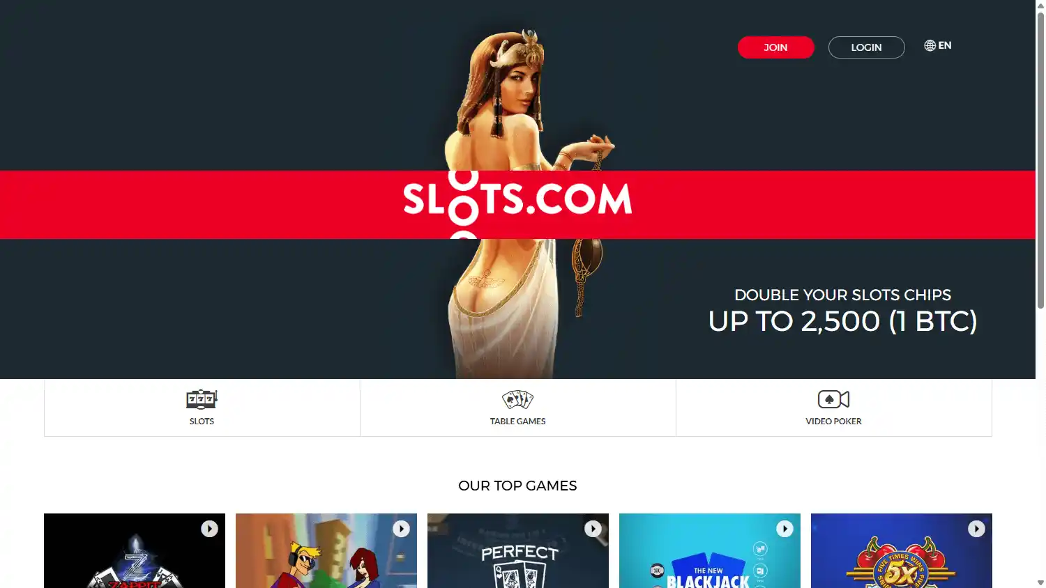 Slots.com Casino screenshot 1