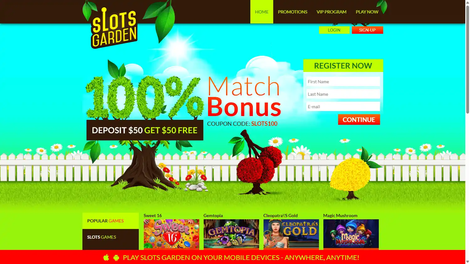 Slots Garden Casino screenshot 1