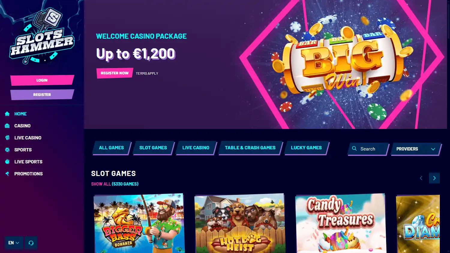 Slots Hammer Casino screenshot 1