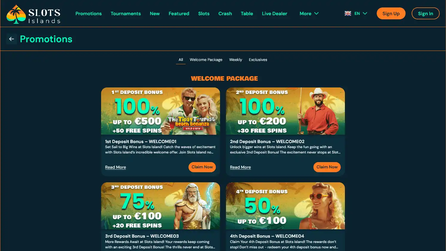 Slots Islands Casino screenshot 2