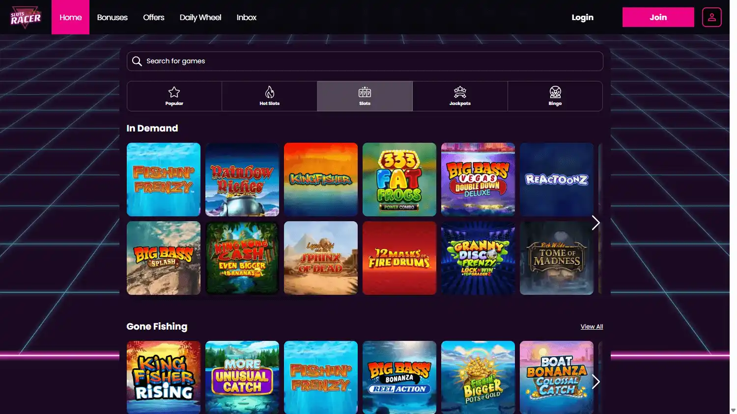 Slots Racer Casino screenshot 2