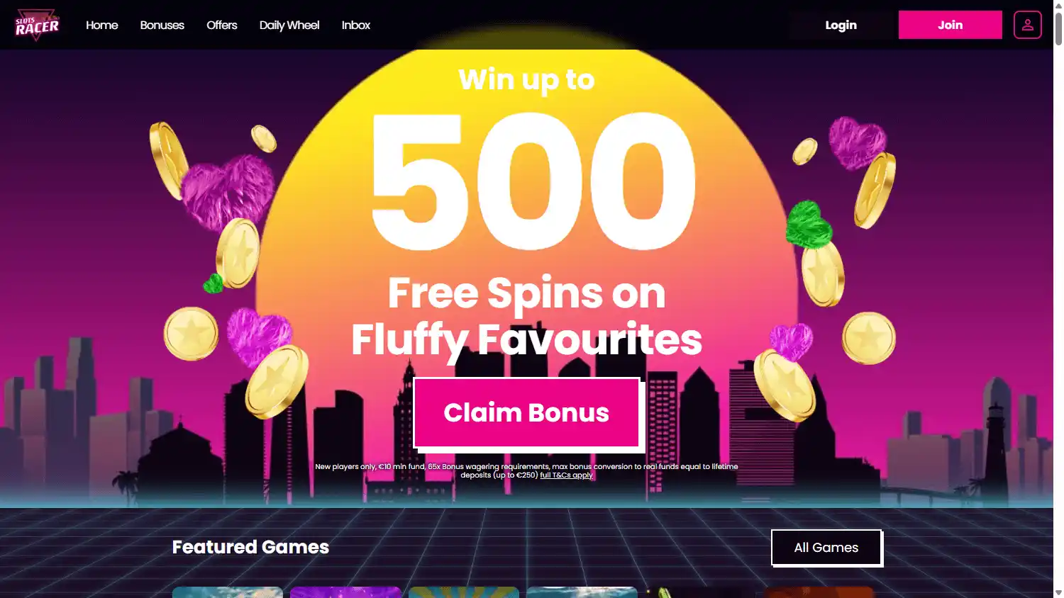 Slots Racer Casino screenshot 1