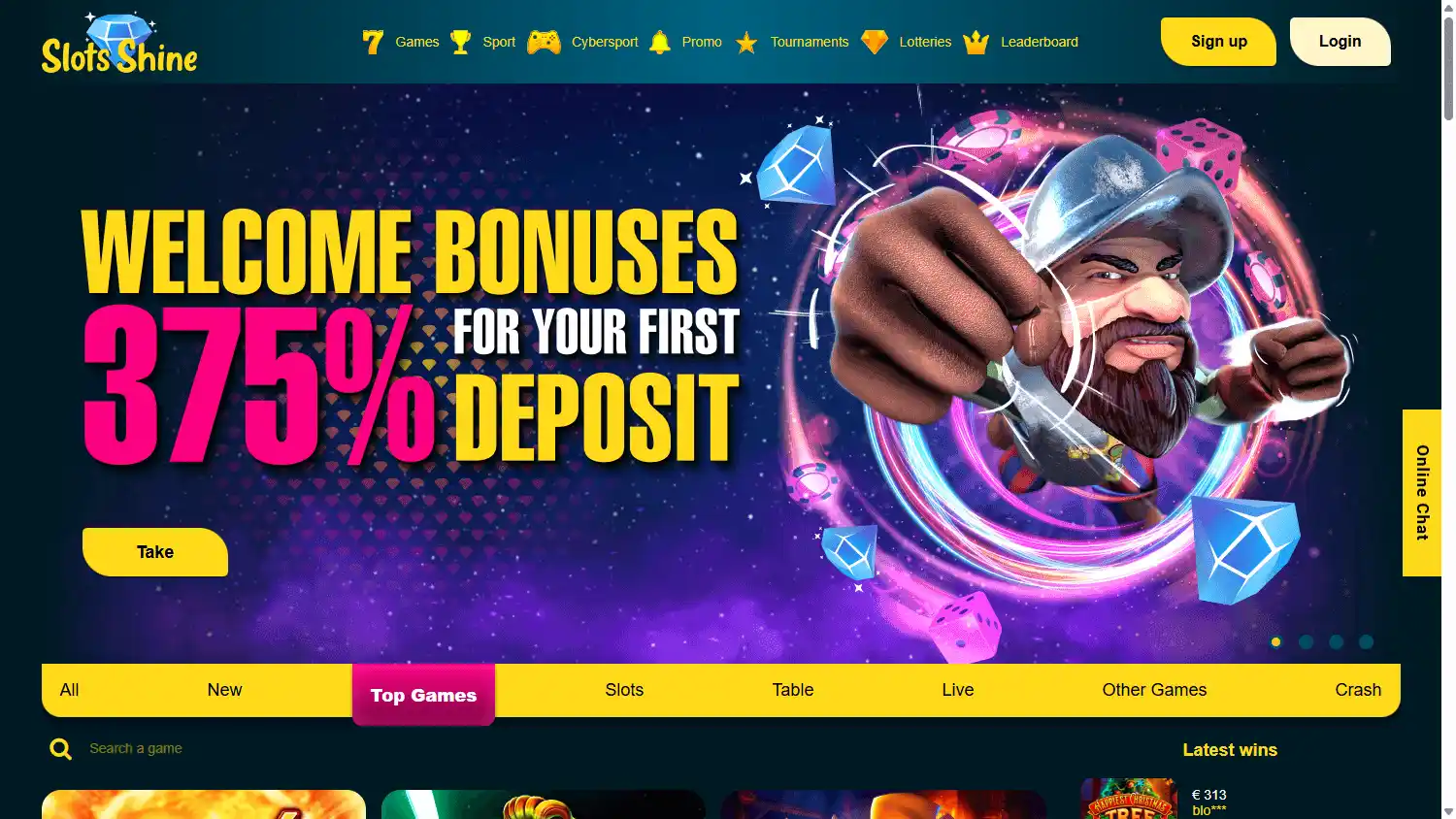 Slots Shine Casino screenshot 1