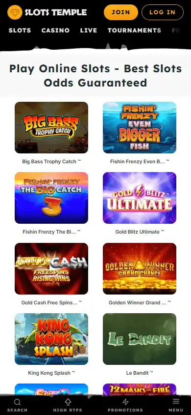 Slots Temple Casino screenshot 5